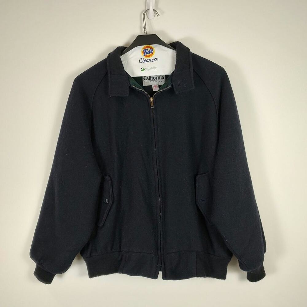 VTG California Outerwear wool blend utility casual blanket lined jacket mens XL